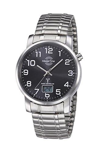 Master Time Funk Quarz Herren Uhr Analog-Digital mit Edelstahl Armband MTGA-10308-22M von Master Time