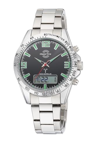 Master Time Funk Quarz Herren Uhr Analog-Digital mit Edelstahl Armband MTGA-10874-22M von Master Time