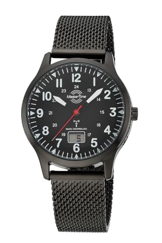 Master Time Funk Quarz Herren Uhr Analog-Digital mit Edelstahl Milanaise Armband MTGA-10960-22M von Master Time