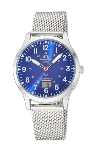 Master Time Funk Quarz Herren Uhr Analog-Digital mit Edelstahl Milanaise Armband MTGA-10961-32M von Master Time
