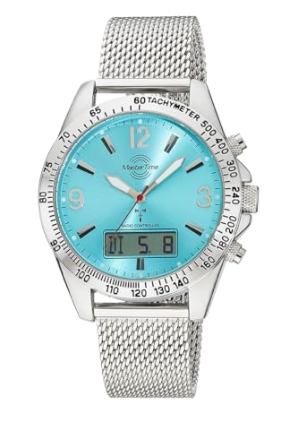 Master Time Funk Quarz Herren Uhr Analog-Digital mit Edelstahl Milanaise Armband MTGA-10963-32M von Master Time