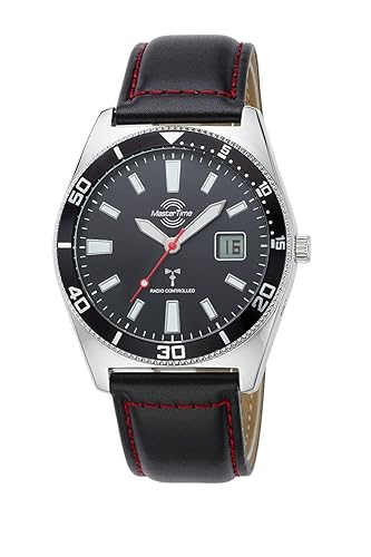 Master Time Funk Quarz Herren Uhr Analog-Digital mit Leder Armband MTGA-10860-21L von Master Time