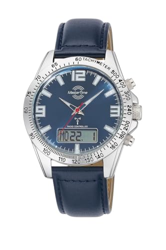 Master Time Funk Quarz Herren Uhr Analog-Digital mit Leder Armband MTGA-10876-32L von Master Time