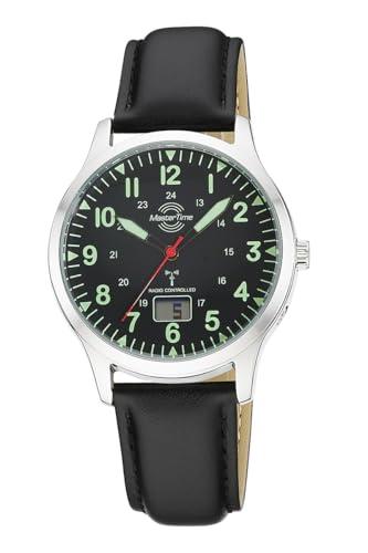 Master Time Funk Quarz Herren Uhr Analog-Digital mit Leder Armband MTGA-10957-22L von Master Time