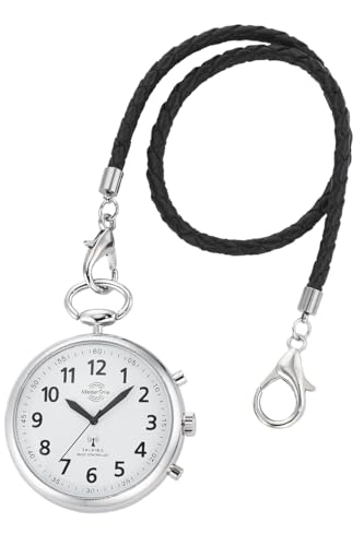 Master Time Funk Quarz Sprechende Unisex Uhr Analog mit Leder Armband MTGA-10938-12M von Master Time