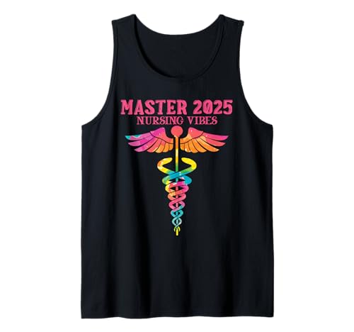 MASTER 2025 NURSING VIBES Masterabschluss Damen Tank Top MASTER 2025 NURSING VIBES Masterabschluss Damen Tank Top von Master of Science Geschenk Masterabschluss Shirt