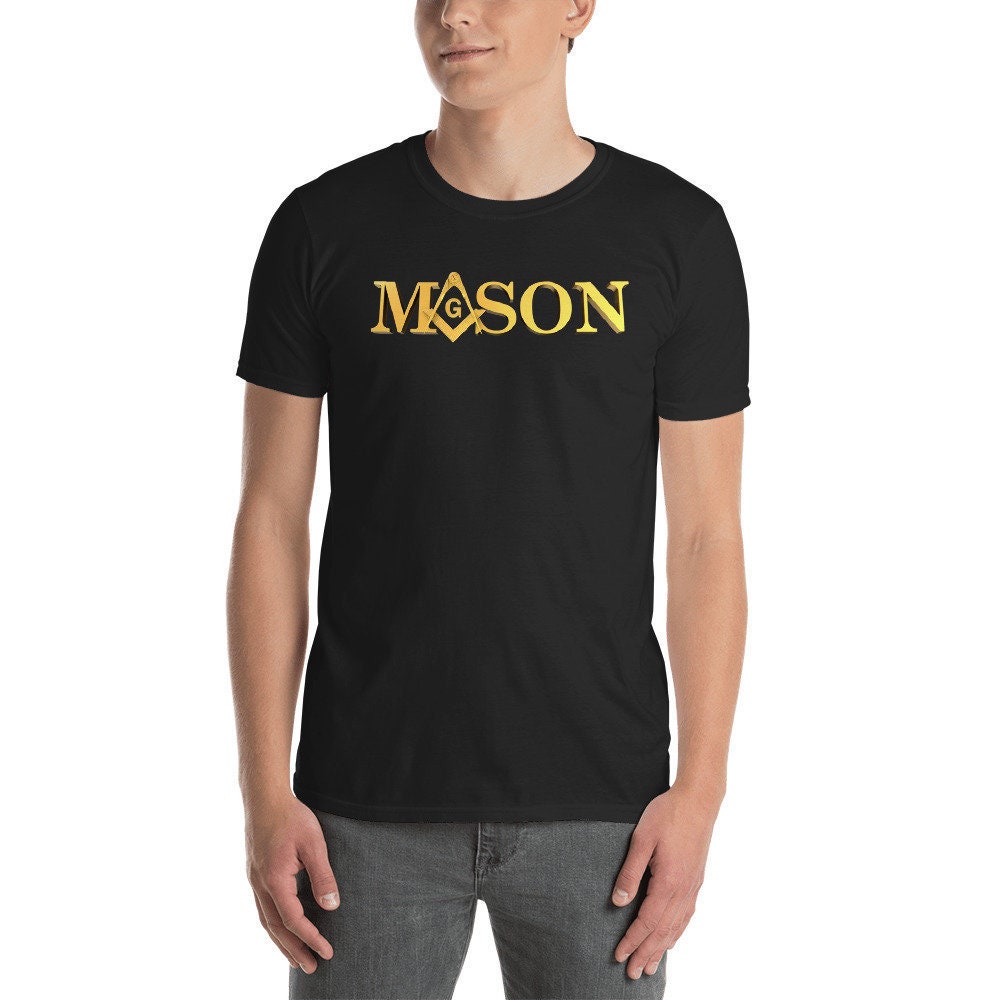 Freimaurer Shirt, Mason Gold Square & Compass, Shirt von MasterMasonMade