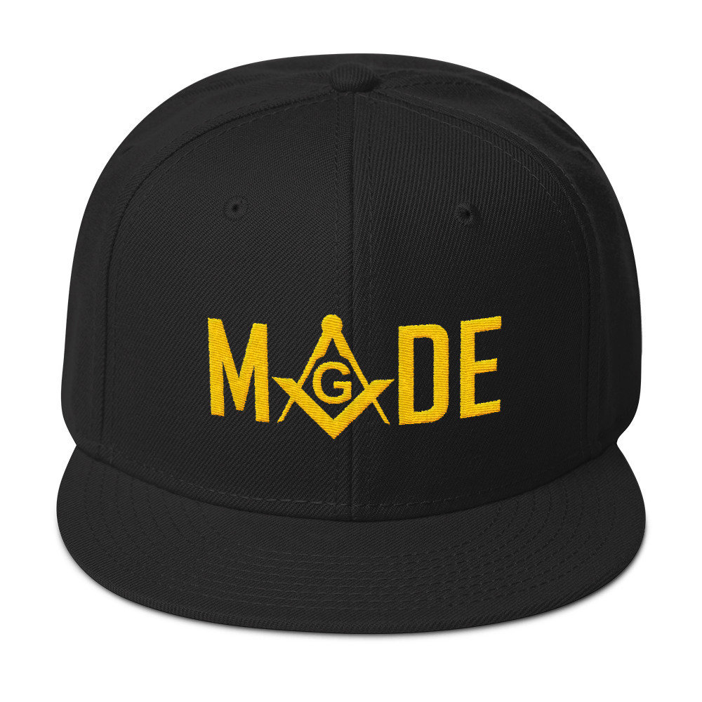 Masonic Snapback Hat, Freimaurer Hut von MasterMasonMade