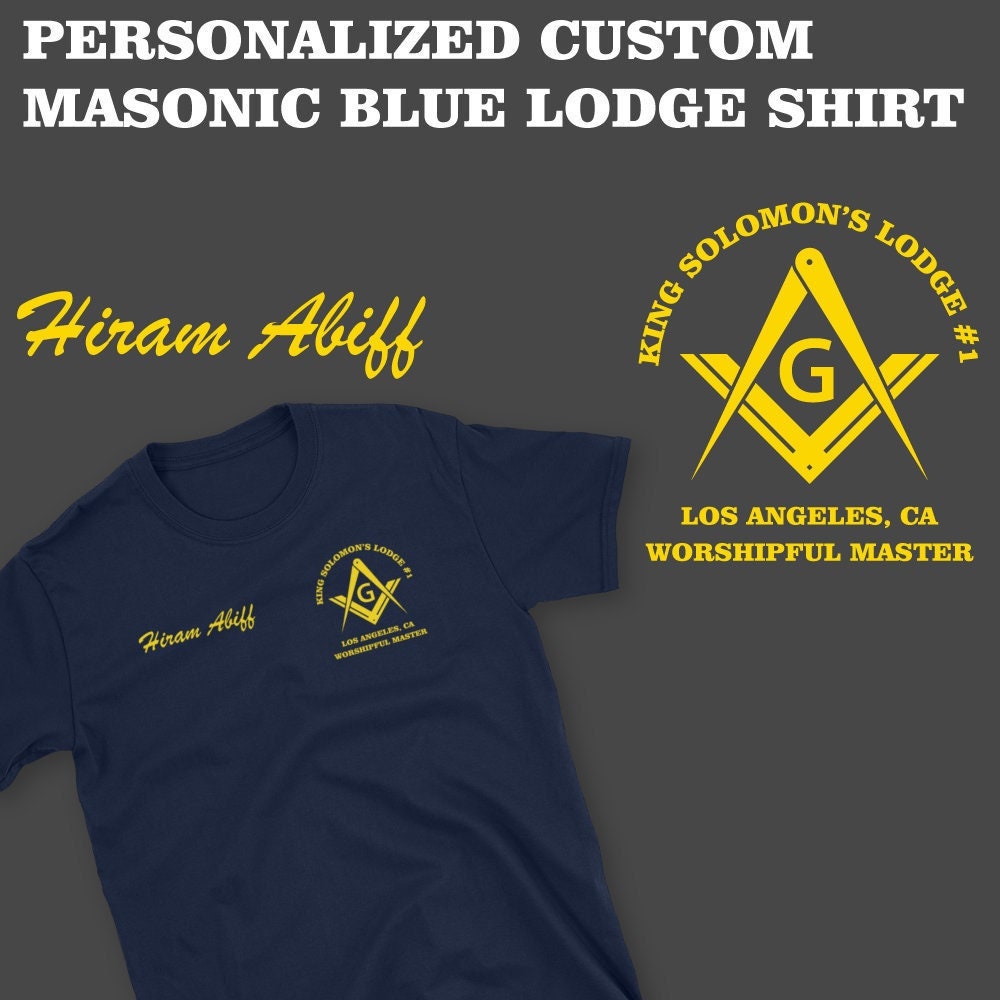 Personalisiertes Masonic Shirt, Freimaurer Freemason Sm-3xl von MasterMasonMade