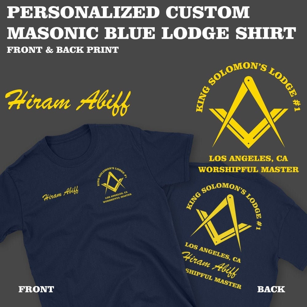 Personalisiertes Masonic Shirt, Freimaurer Freemason Sm-3xl von MasterMasonMade