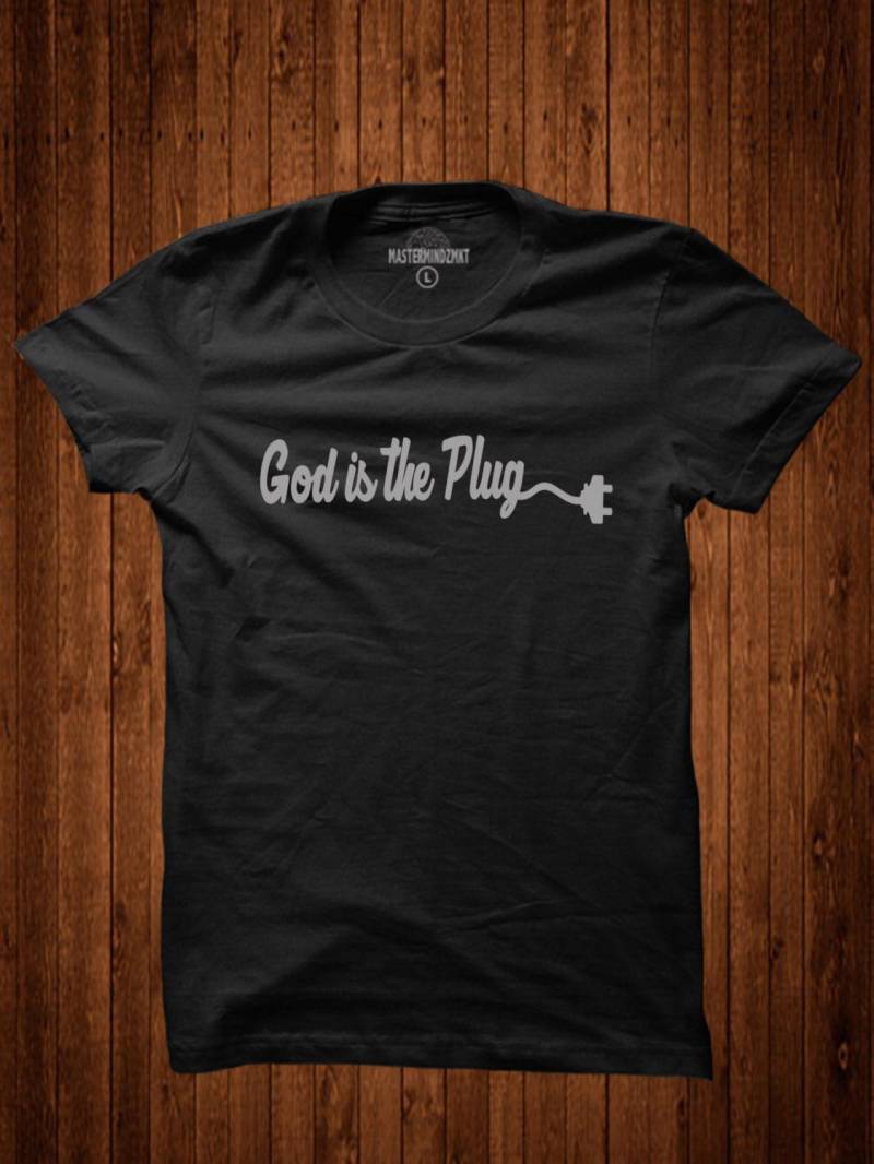Gott Ist Der Stecker, Christian Hemden, Religiöse Shirt, Christlich Geschenke, Unisex T-Shirt, Geschenk Für Freunde, Alle Alter Entsprechenden von MasterMindzMarket