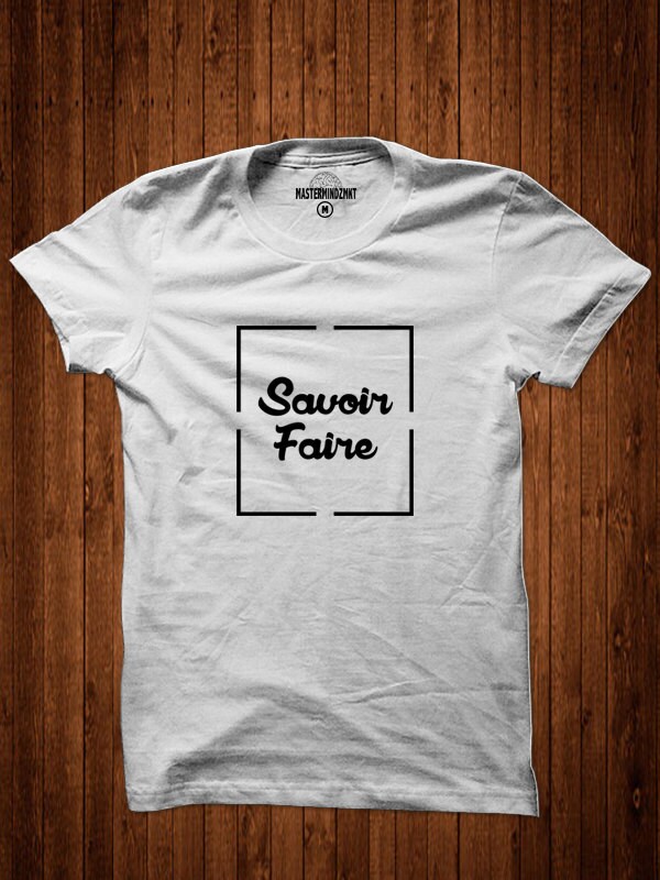 Savoir-Faire, Französisch Grafik T-Shirt, T-Shirt in Französisch, Coole T-Shirt, Unisex, Geschenk Für Freund, Selbstbewusste T-Shirt von MasterMindzMarket