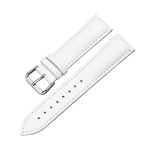 MasterUnion Uhrenarmband Echtleder-Uhrenarmband 12-24 mm, Weiss, 13mm von MasterUnion