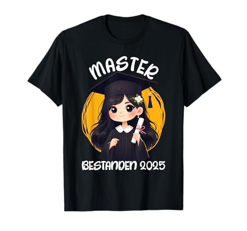 MASTER BESTANDEN 2025 Lustiges Masterabschluss Frauen T-Shirt von Masterabschluss Geschenk Frauen Design Master Dame