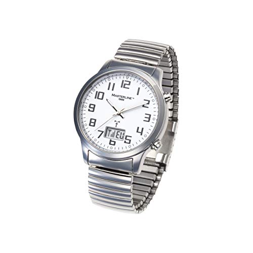 Masterline1966 Funk-Uhr Analog-Digital Edelstahl Flex-Armband ML06228012 von Masterline 1966