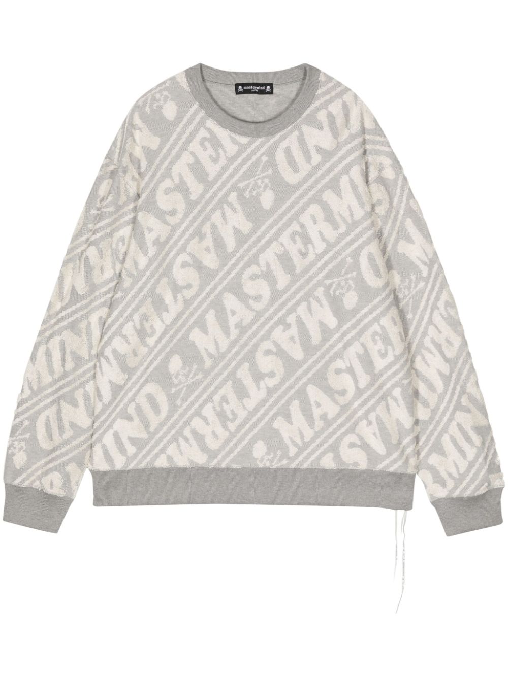 Mastermind Japan Pullover mit Jacquard-Logo - Grau von Mastermind Japan