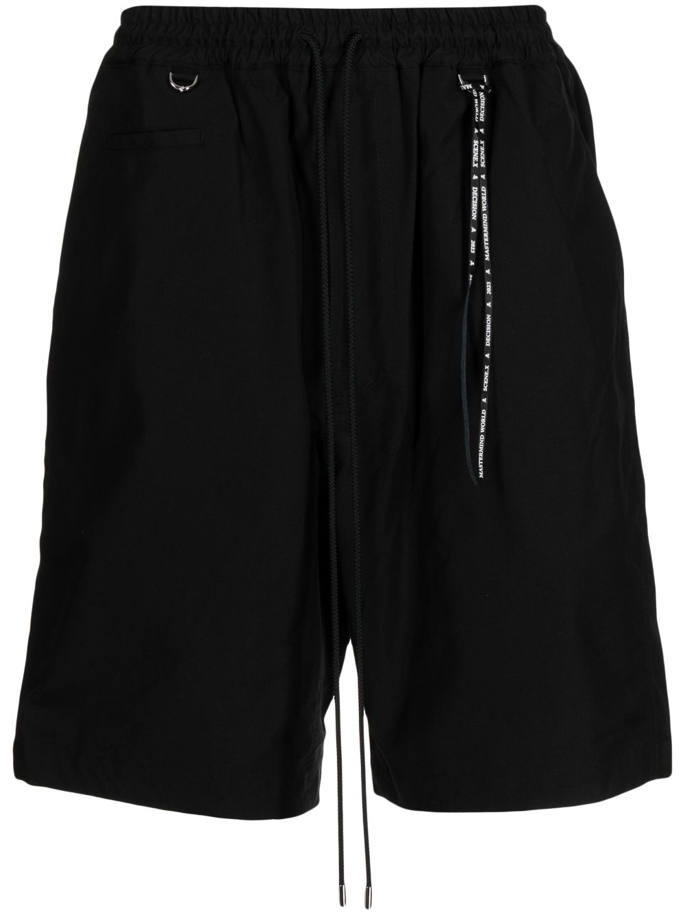 Mastermind World Bermudas mit Logo-Stickerei - Schwarz von Mastermind World