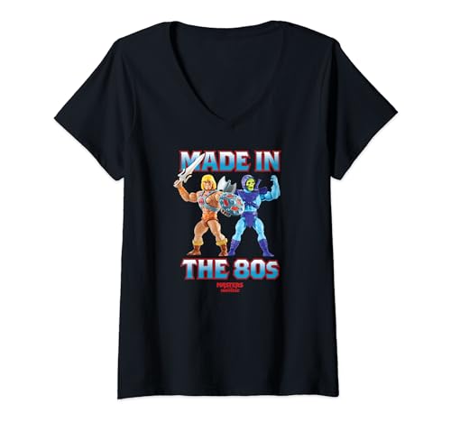 Damen Masters Of The Universe – Hergestellt in den 80er Jahren T-Shirt mit V-Ausschnitt von Masters Of The Universe