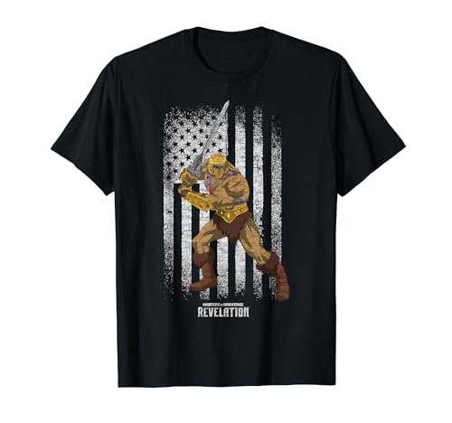 Masters Of The Universe – He-Man Distressed Flagge T-Shirt von Masters Of The Universe