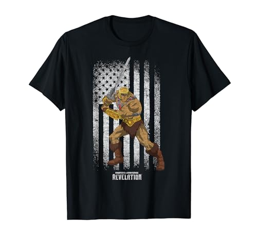 Masters Of The Universe – He-Man Distressed Flagge T-Shirt von Masters of the Universe