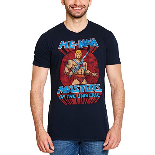 Masters of the Universe Herren T-Shirt He-Man Pose Baumwolle blau - M Masters of the Universe Herren T-Shirt He-Man Pose Baumwolle blau - M von Masters of the Universe
