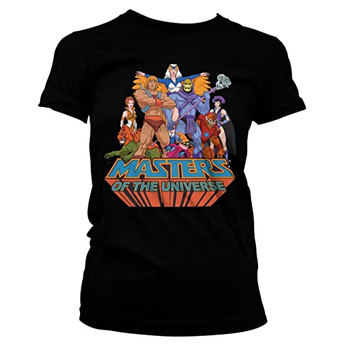 Masters of the Universe Offizielles Lizenzprodukt Damen T-Shirt (Schwarz), X-Large von Masters of the Universe