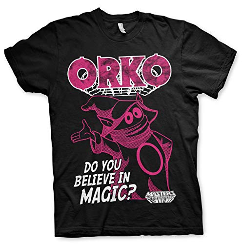 Masters of the Universe Offizielles Lizenzprodukt Orko - Do You Believe In Magic Groß & Hoch Herren T-Shirt (Schwarz), 4X-Large von Masters of the Universe