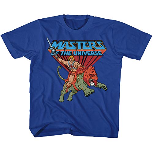 Masters of the Universe - - Unisex-Child Ride Into Battle T-Shirt, Youth X-Small, Royal von American Classics