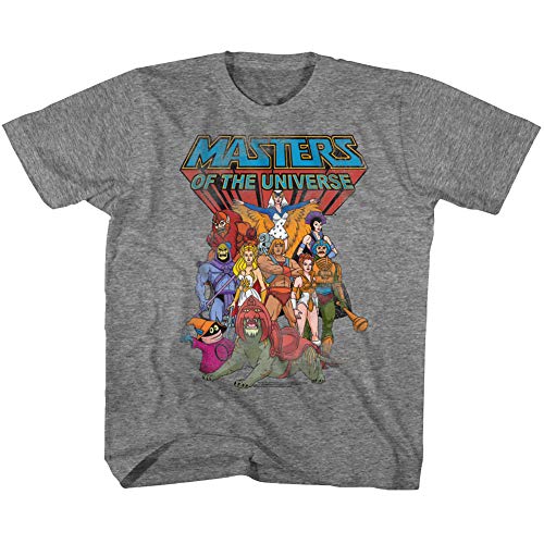 Masters of the Universe - - Unisex-Kind The Whole Gang T-Shirt, Youth Small, Graphite Heather von Masters of the Universe