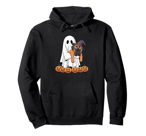 Lustiger Geist Mastiff Kürbis Halloween Kinder Herren Damen Pullover Hoodie von Mastiff Lovers Cute Halloween Outfits for Boy Girl