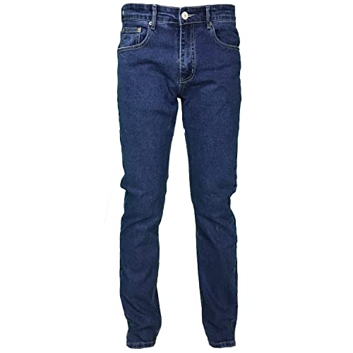 Herren-Jeans mit 5 Taschen, Denim, Regular Fit, gerade, elastischer Bund, Denim, 50 von Mastino