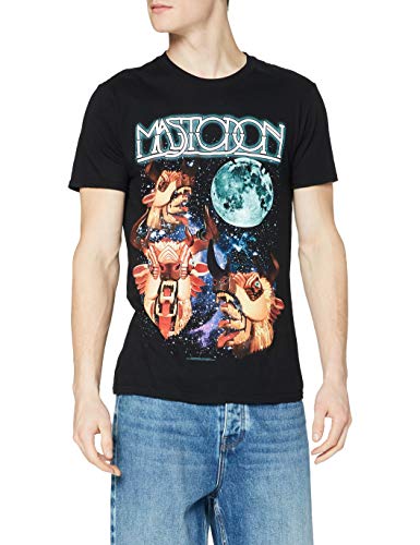 Mastodon Herren Interstella Hunter T-Shirt, Schwarz (Black), (Herstellergröße: X-Large) von Mastodon