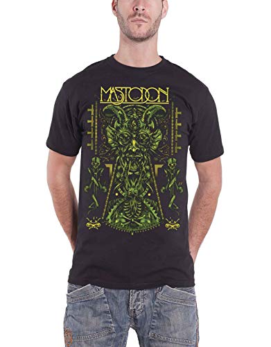 Mastodon T Shirt Devil On Schwarz Band Logo Leviathan offiziell Herren von Mastodon