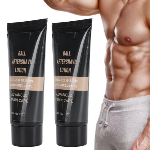 2 Stück 59 ml Inguine Aftershave Lotion Männer Körperlotion Feuchtigkeitsspendende trockene Haut Rötung Linderung Feuchtigkeitscreme Körperpflege Männer von Masyrt