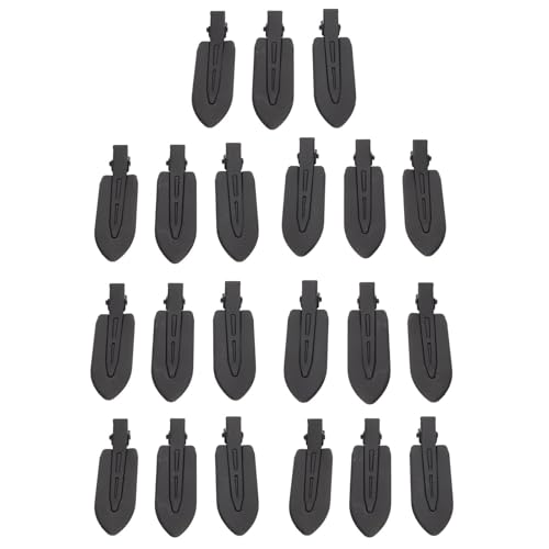 21 Stück Haarspange Friseur Make-up Haarspange für Damen zu Hause Salon Haarnadeln in Blattform Schwarz für Pony Frisur von Masyrt