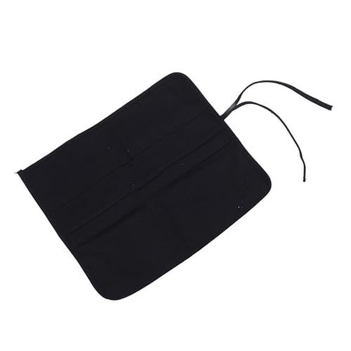 22 Slots Canvas Open Top Design Tragbarer Künstler Pinsel -Pinsel -Aufbewahrungsorganisator, Praktisch, Kompakt mit Luftstrom, für Essen Im Freien und Picknick -Besteck (Schwarz) von Masyrt