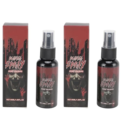 50 Ml Kunstblutspray, Waschbares Kunstblut-Make-up für Halloween 2 Stück,Waschbare Spezialeffekte Lebensechte Körperbemalung Blutspritzer für Kleidung Zombie Vampir Cosplay 50 Ml Kunstblutspray, Waschbares Kunstblut-Make-up für Halloween 2 Stück,Waschbare Spezialeffekte Lebensechte Körperbemalung Blutspritzer für Kleidung Zombie Vampir Cosplay von Masyrt