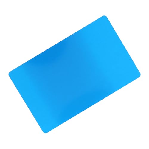 50pcs 5 Farben Beeindruckendes Graviertes Metall Smooth Business -Besuchsname -Karten, Hergestellt aus Aluminiumlegierung, Licht und Nie mit Hervorragender Qualität für (Blau von Masyrt
