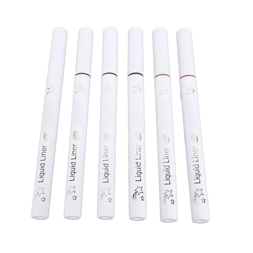 Masyrt 6-teiliges Set mit 0,8 G Wasserbeständigen und Langlebigen Hochpigmentierten Flüssigen Eyeliner – Ideales Augen-Make-up für Frauen und Mädchen von Masyrt