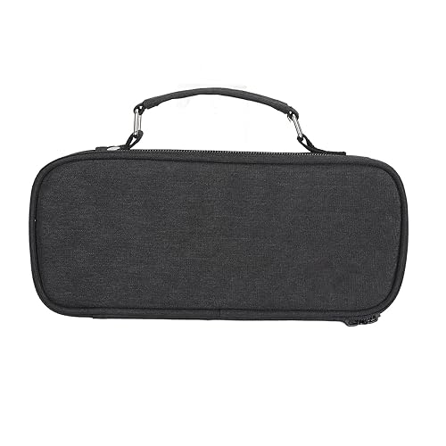 Masyrt Großer Bleistiftkoffer,Handheld Großer Kapazität Doppelstufe Langlebige Leinwand Bleistiftbeutel,Tragbare Stifte Beutel für Kinder, Tragbare Büro Schreibwaren Make up Tasche für (Schwarz) von Masyrt