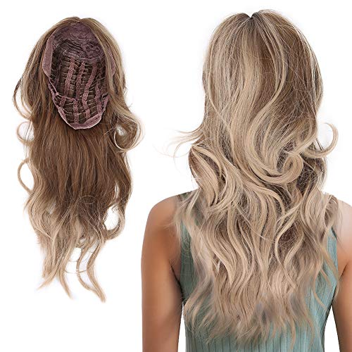 Perücken Bwomen Langes, Wellige Helle Blonde Perücke Modische Cosplay Plonde Perücken für Frauen 25 × 16 × 5 Frauen Wellige Helle Blonde Perücke Modische Cosplay -Party Synthetik von Masyrt