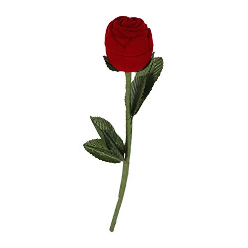 Ringbox, Verlobungsringbox, 24x9x4 Mode Rose Form Ehering Ringbox Halskette Ohrringe Behälter von Masyrt