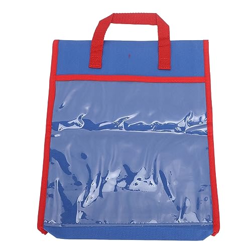 Tragbare Buchtasche für Kinder Transparente Tasche für Klassenzimmer Lesebuch Tasche mit genähtem Griff für Hausaufgabenspielzeugtasche. Tutorial Bookbag von Masyrt