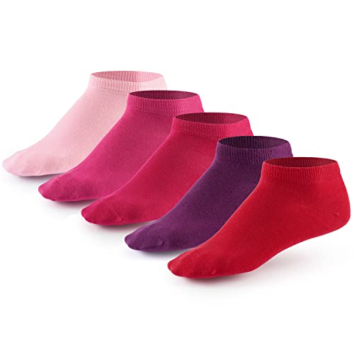 5 Paar Sneaker Socken von Mat & Vic's für Sie und Ihn | Cotton classic (35-38, Berry Colors - rot rosa pink lila) | 35 36 37 38 39 40 41 42 43 44 45 46 47 48 49 50 von Mat and Vic's