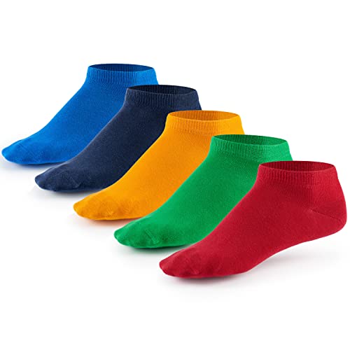 5 Paar Sneaker Socken von Mat & Vic's für Sie und Ihn | Cotton classic (35-38, Fun Colors - bunt) | 35 36 37 38 39 40 41 42 43 44 45 46 47 48 49 50 von Mat and Vic's