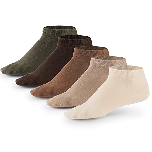 Mat & Vic's Sneaker Socken, 10 Paar, Cotton classic, Oeko-Tex Standard 100, Earth Colors, 47-50 von Mat and Vic's