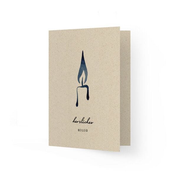 matabooks® A6 Trauerkarte aus nachhaltigem Graspapier von matabooks®