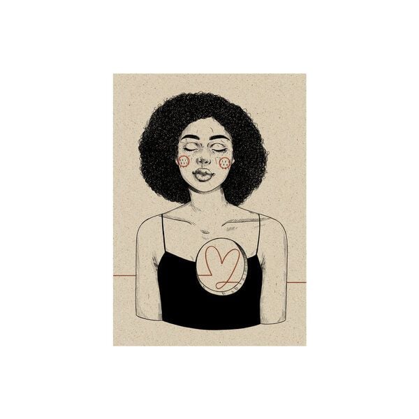 matabooks® Kunstvolle A6 Postkarte mit Blumenmotiv aus nachhaltigem Graspapier – Embrace von matabooks®