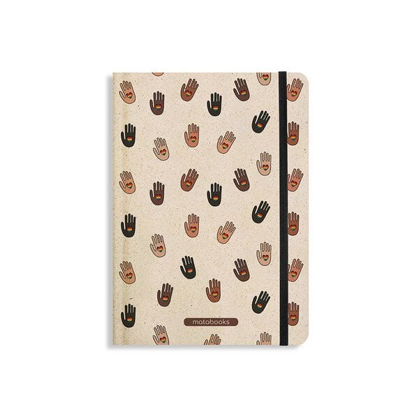 matabooks® Nachhaltiges A5 Notizbuch/Journal/Schreibheft aus Süßgraspapier – Nari (punktiert) von matabooks®