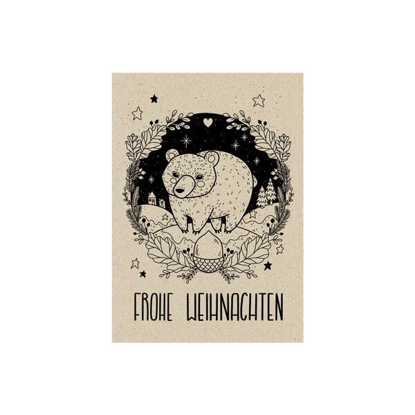 matabooks® Vintage A6 Postkarte aus nachhaltigem Graspapier von matabooks®